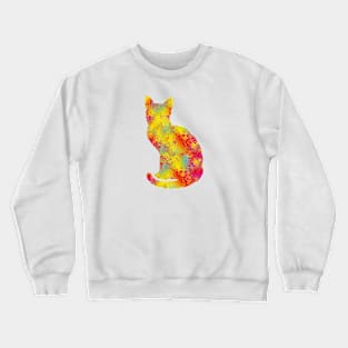 Colorful Cat Crewneck Sweatshirt